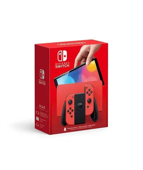 BRAND NEW ARRIVAL Nintendos Switch - OLED with Neon Blue and Neon Red Joy-Con BRAND NEW SEALED with accessories