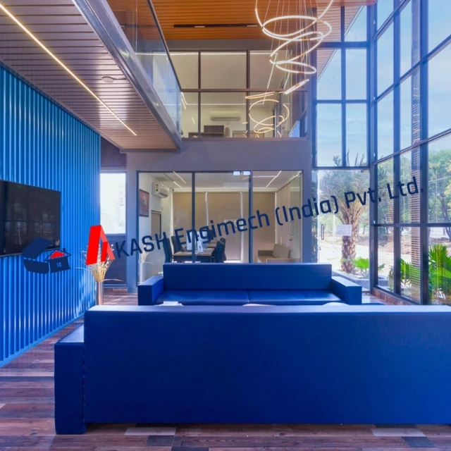 Two-Story Modular Office Container Portable, Prefabricated Workspace Solution