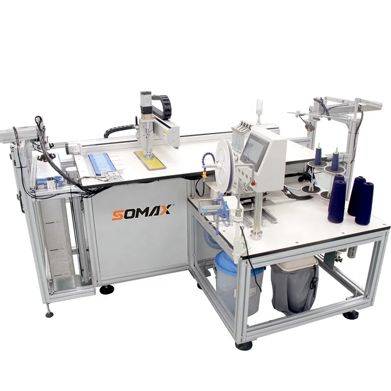 Somax SM-21ST High speed Energy saving intelligent automatic multi functional mop cloth  computerized industrial sewing machine