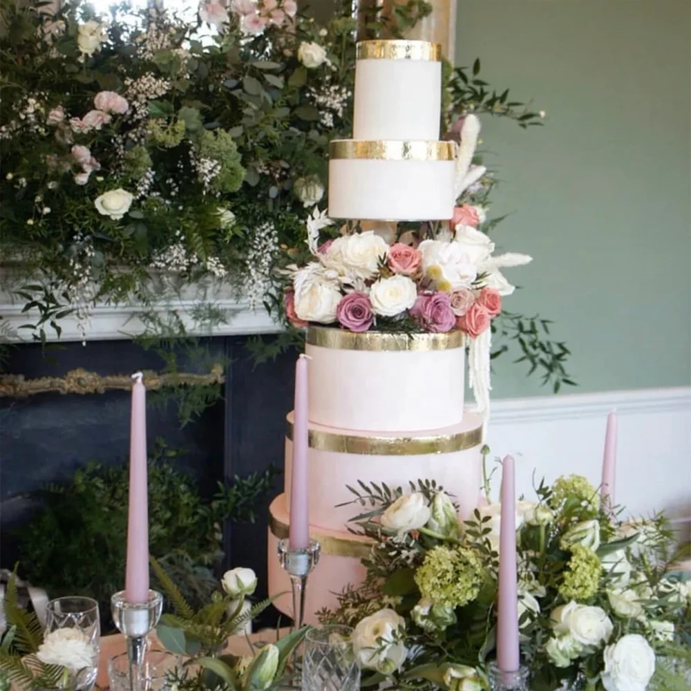 Round Cake Separator Modern Metal Cake Stand for Wedding Party Birthday Display Cake Holder