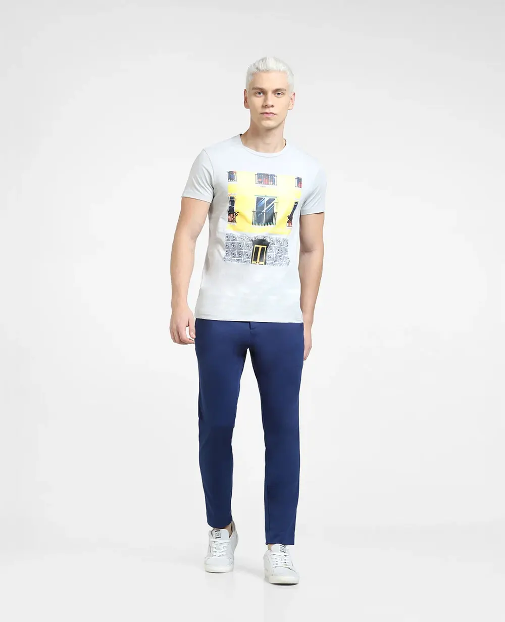 Wholesale Cotton Plain Oversized T-shirt Heavyweight T-shirts Custom Logo Men Puff Print Mock Neck Breathable cotton T Shirt