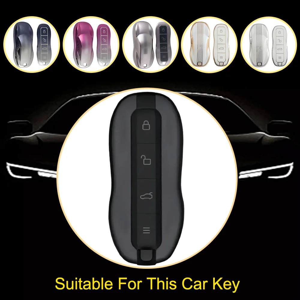 Innofit XIA1 Hot Selling Car Key Shell TPU Manufacturer For Xiaomi SU7 High Quality New Design Gold Edge Auto Supplies