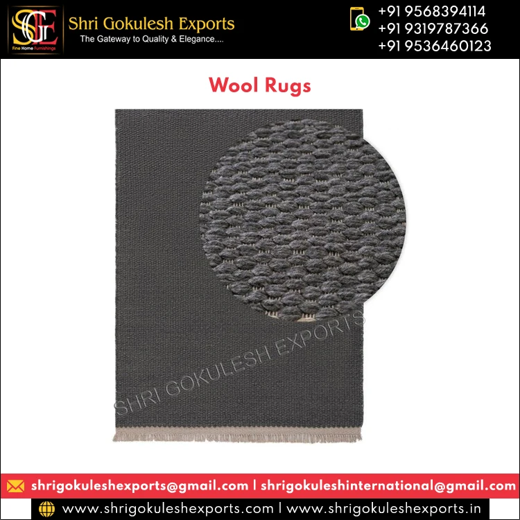 Experts in Selling Multicolor Handmade Woven Non Slip 100% Natural Fiber Wool Rugs for Floor Living Room Bedroom Usage
