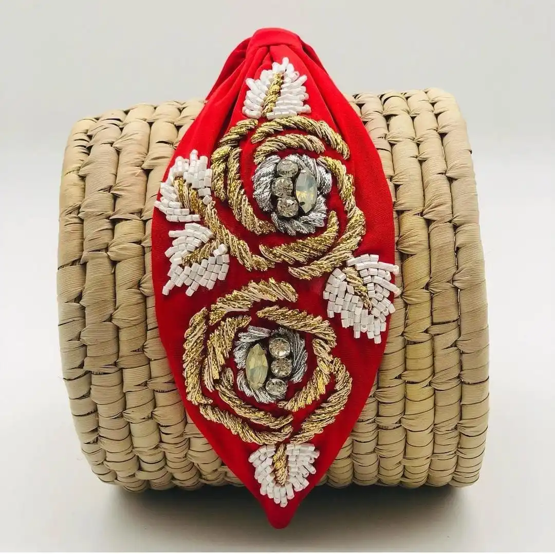 Superior Embroidered Headband Nice And Beautiful Hairband For Your Hair To Look Flawless At best price