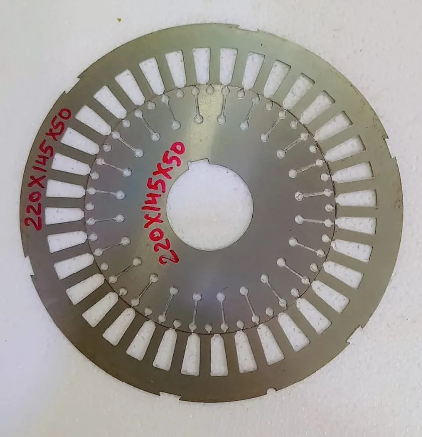 High speed servo motor rotor and stator High precision laminated iron core stamping for robot motor