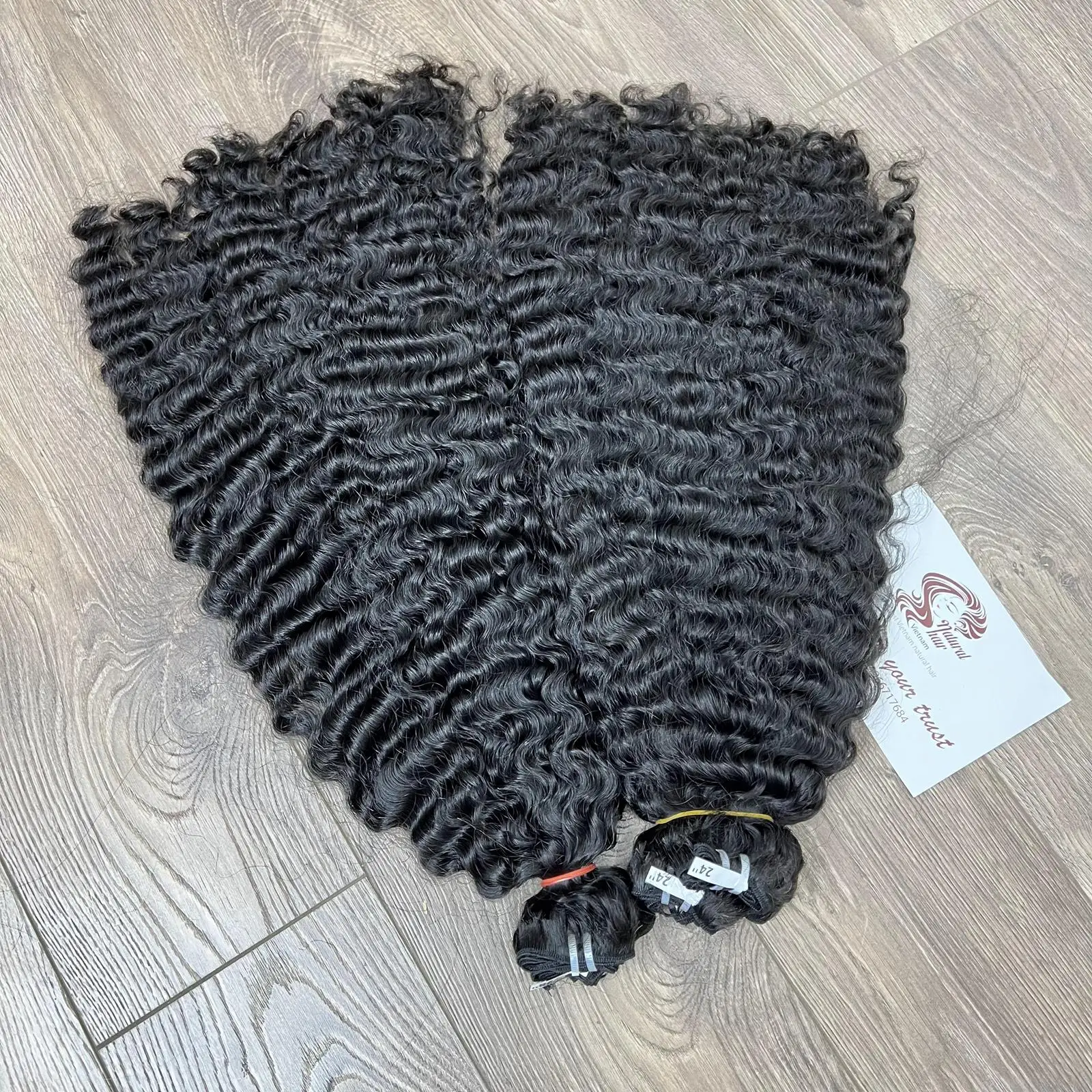 Super Double Drawn Bulk Burmese Curly Natural Black Color 100% Raw Virgin Vietnamese Human Hair Wholesale Price