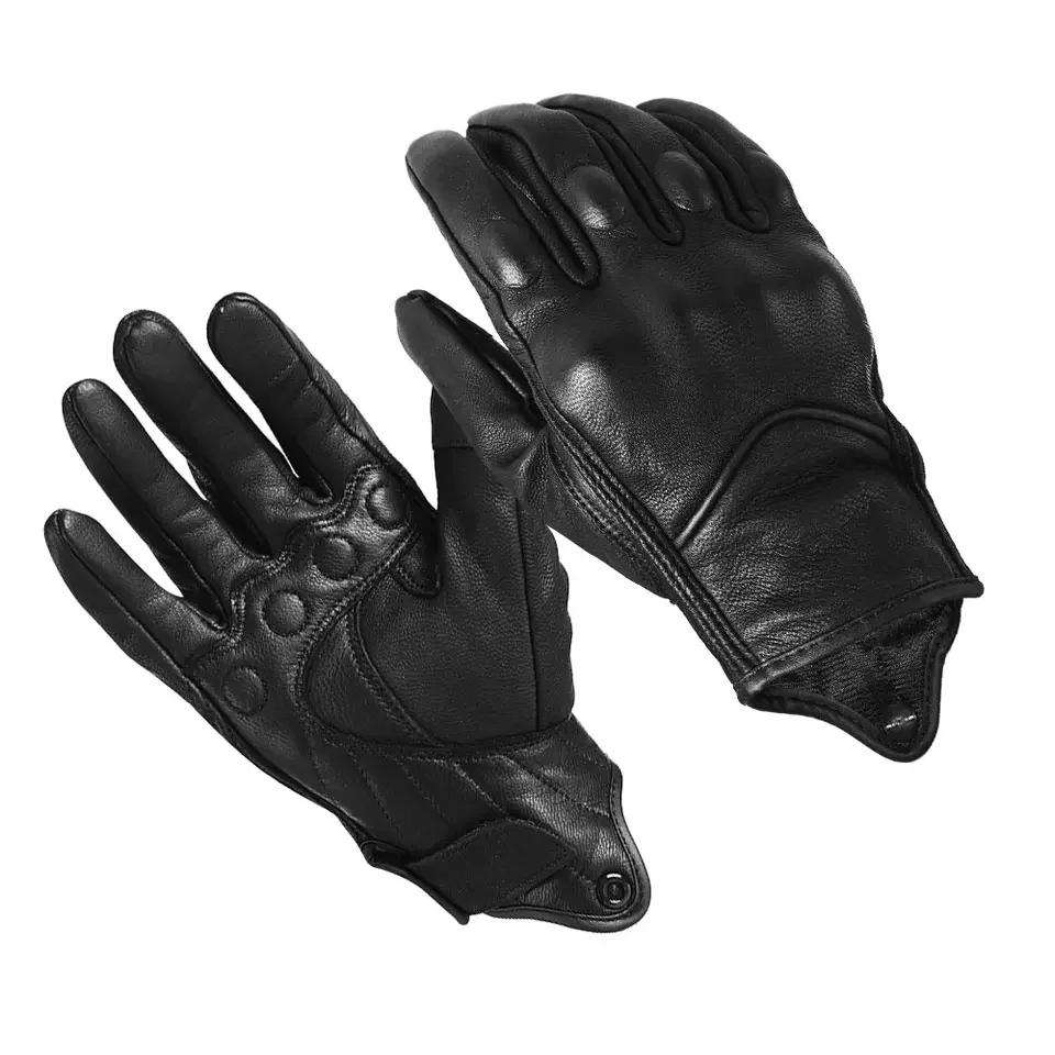 wholesale custom vintage bicycle gloves breathable half finger motor cycling motorcycle bike gloves