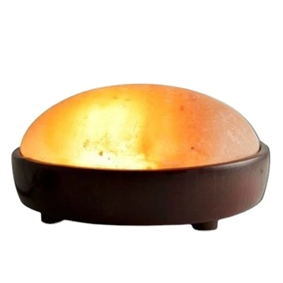 Himalayan Natural round Shaped Crystal Foot Detoxer Salt Lamp Hand-Carved 22000 ISO Certified Decoration with Power Cord