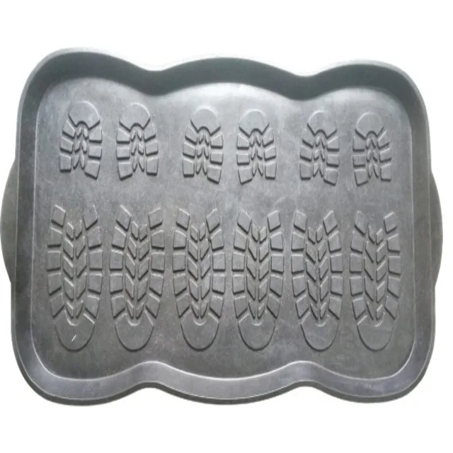 Manufacturer Supply Large Multi Purpose Utility Boot Plastic Shoe Tray Holds Three Pairs Boots Or Shoes High Quality Rubber Mats
