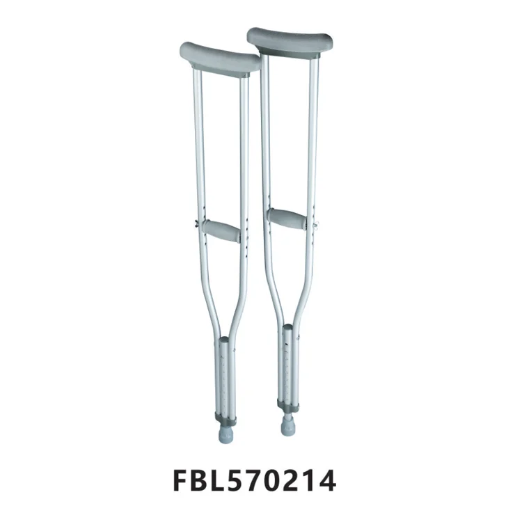 OEM and Custom Available Ergonomic Adjustable Underarm Walking Cruthes with Rubber Tips for Adults