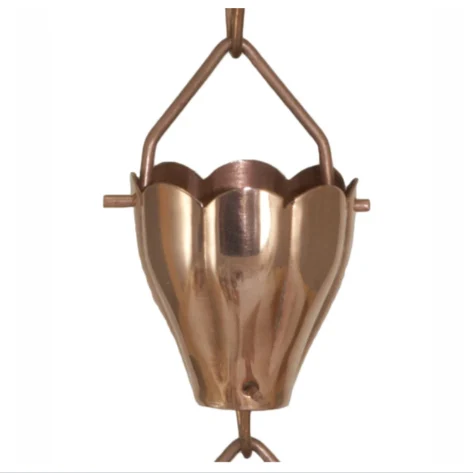 Antique Grey Rustic Garden Decorative Aluminium Rain Chain Manufacturer And Exporter Custom Copper Stainless Steel Rain Chain