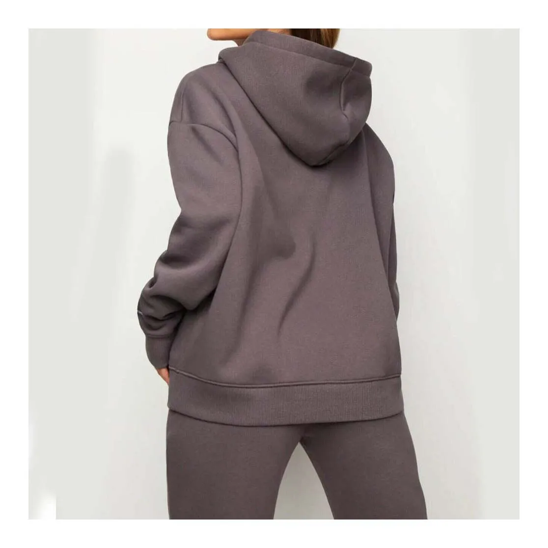 Custom Acid Wash Hoodie Sets 2 Piece Sets Jogging Suits For Women Custom Tracksuits Manufacturers