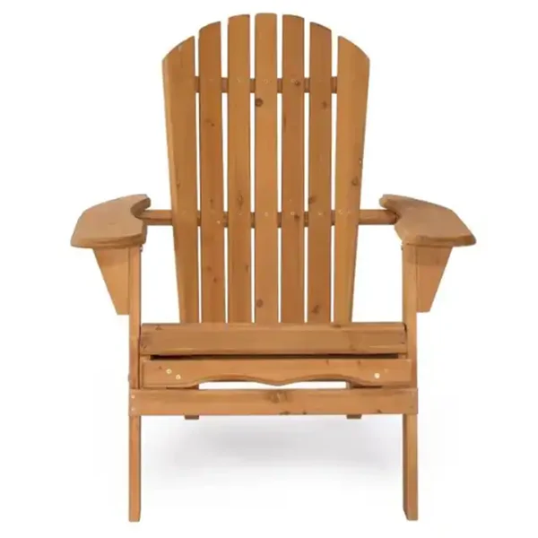 Home Garden Wooden Furniture Adirondack Chair With Ottoman