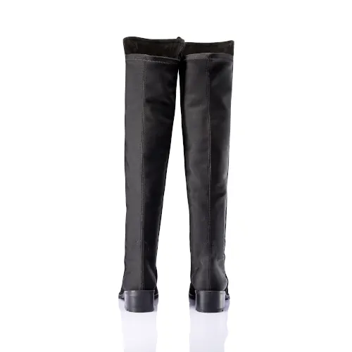 Knee High Boots_Black Suede 220mm|225mm|230mm|235mm|240mm|245mm|250mm|255mm Korean fashion Trending products 2024 new arrivals