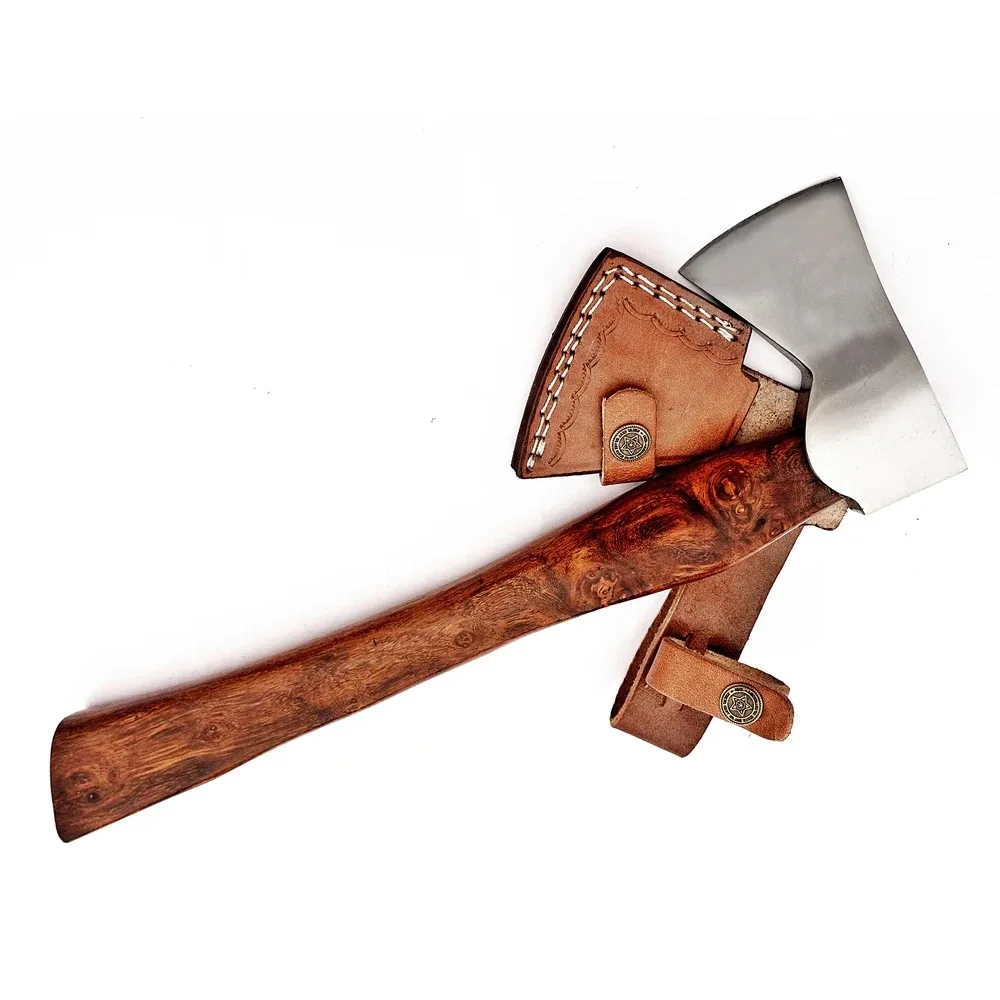 Профессиональный топор из нержавеющей стали 440c для кемпинга Многофункциональный ручной Кованый Томагавк с защищенной крышкой