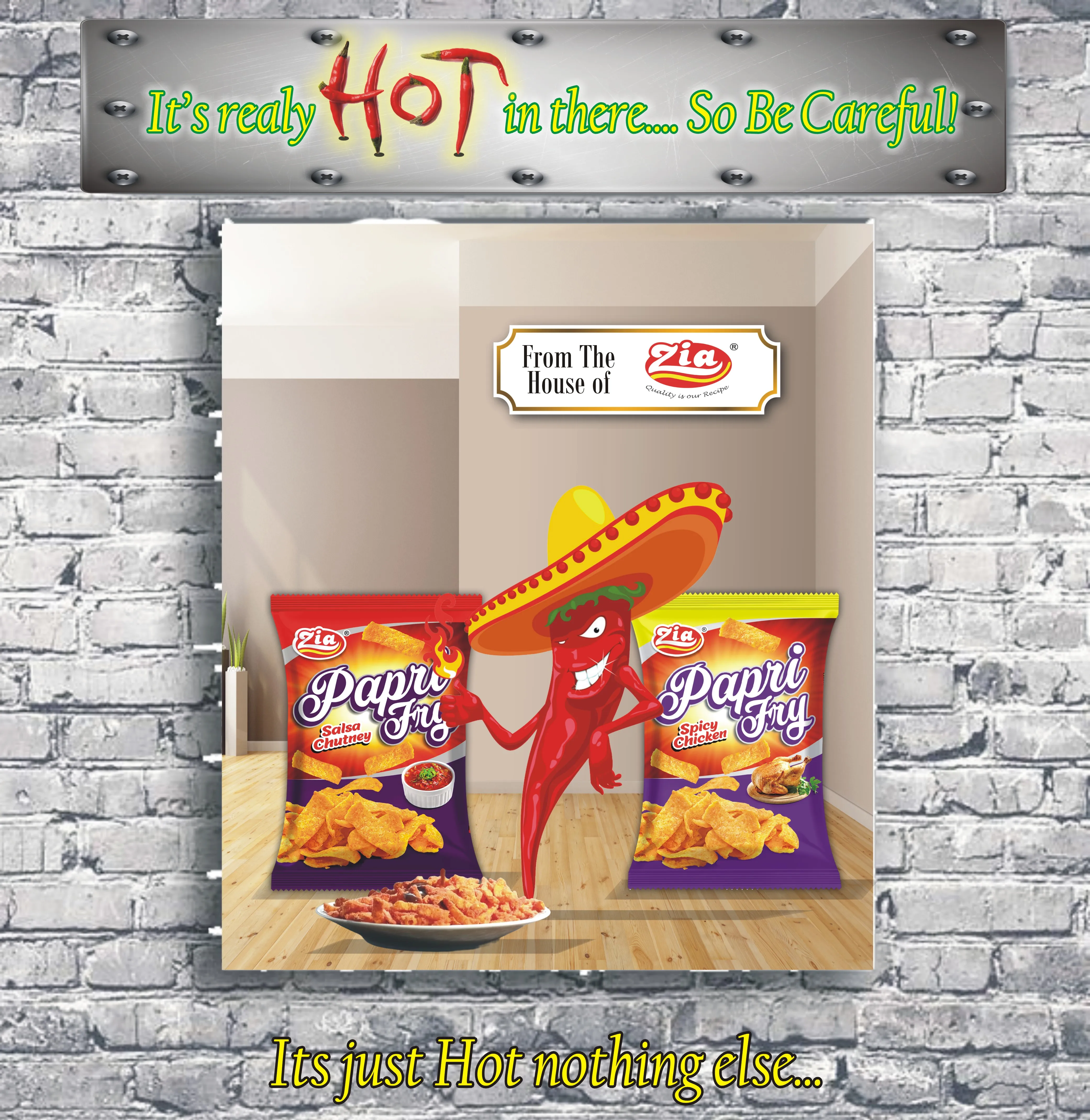 Exotic Flavored Zia Papri Fry Salsa Hot Spicy Crispy Wheat Rice & Gram Flour Snacks Cheap Price Best Quality Economical Pack