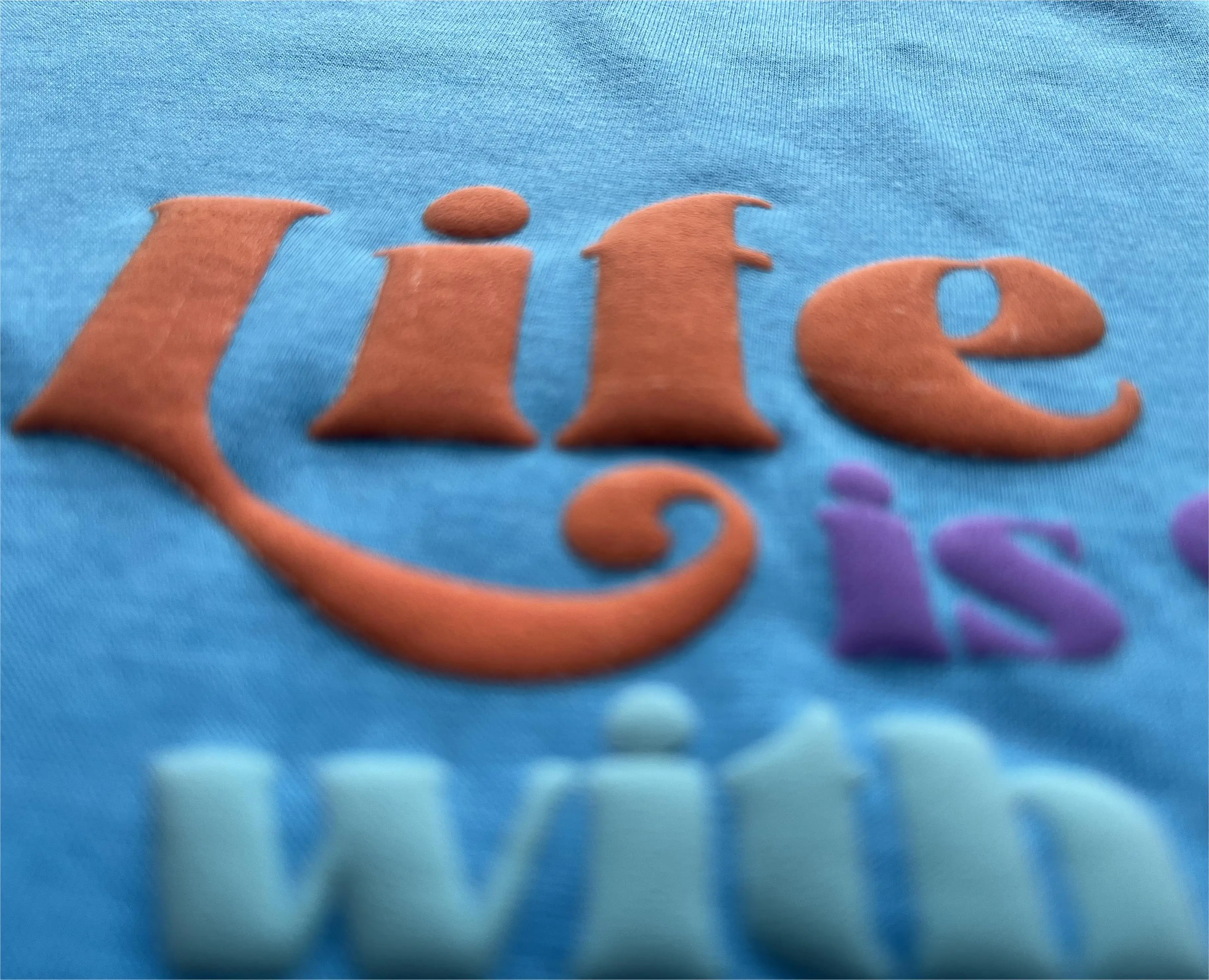 Wholesale Custom Puff Print Heat Transfer 3D Htv Puff Heat Transfer Vinyl Design for T-shirt