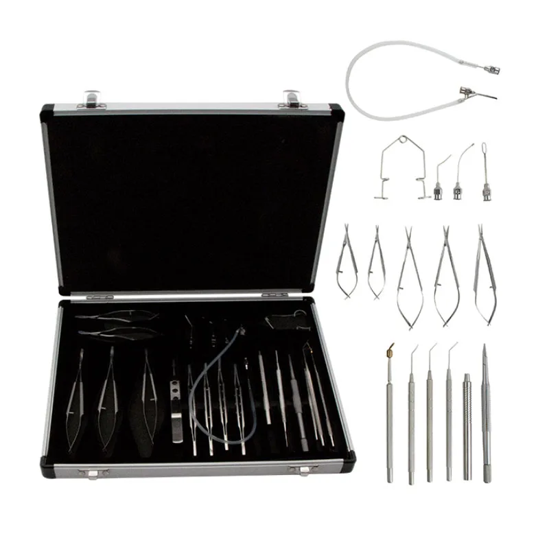 Factory Price Eye Surgery Instruments Optics Instruments Titanium Cataract and Intraocular Lens Implantation Set
