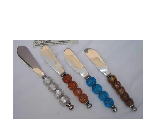New Arrival And Latest Design Acrylic Handle Tabletop Decoration Butter Knife With New High Quality