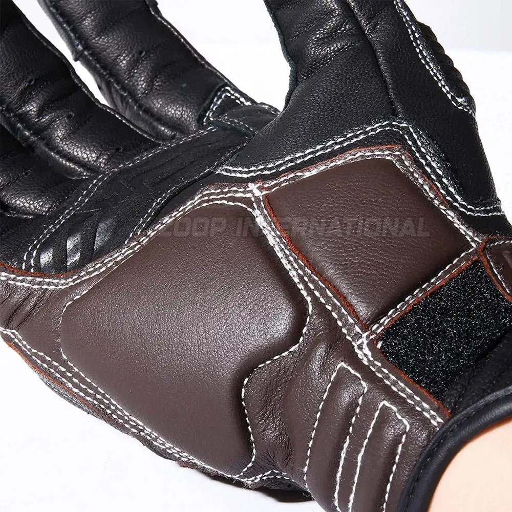 Customized Professional Leather Motorbike Gloves Full Finger Waterproof And Windproof Motorbike Gloves For Winter