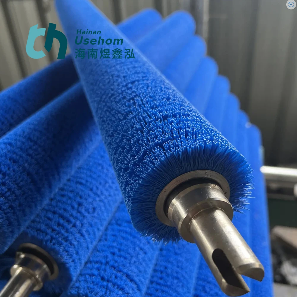 Usehom Nylon Rotating Roller Brush For Photovoltaic Solar Panel Cleaning