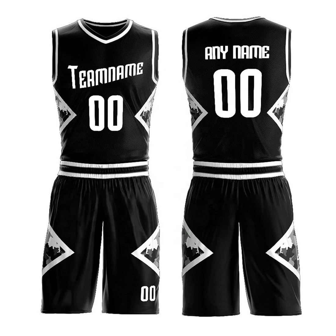 New Manufacture Best Quality OEM Wholesale Reversible breathable Sublimated printing Custom Basketball Uniform Set custom logo