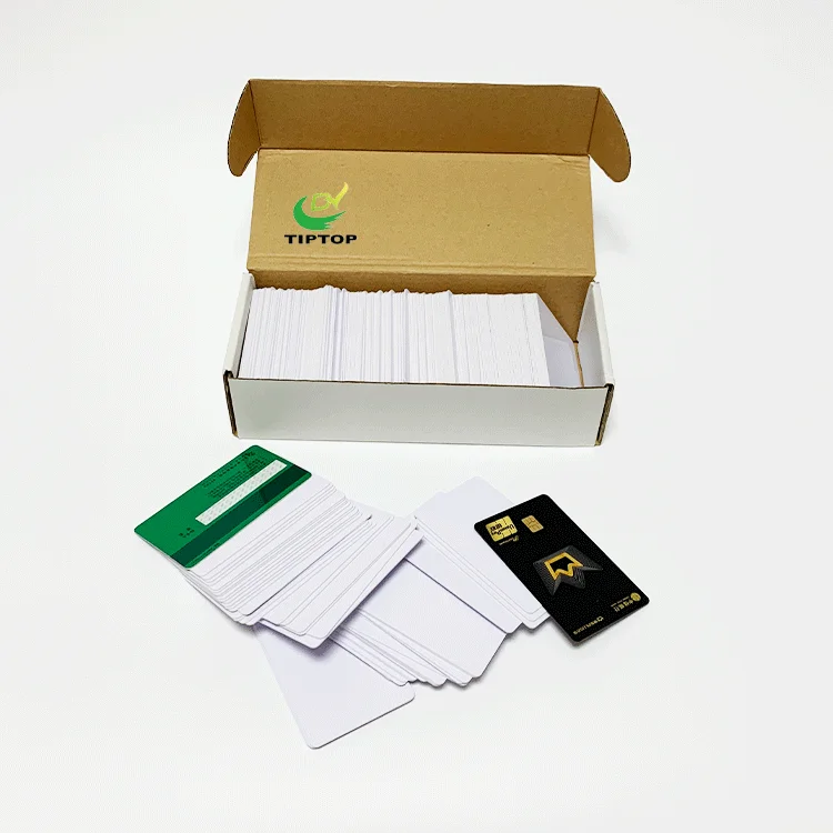 Tiptop пользовательский цвет смарт-визитная карточка rfid струйный ПВХ белый карточный принтер nfc карта с чипом