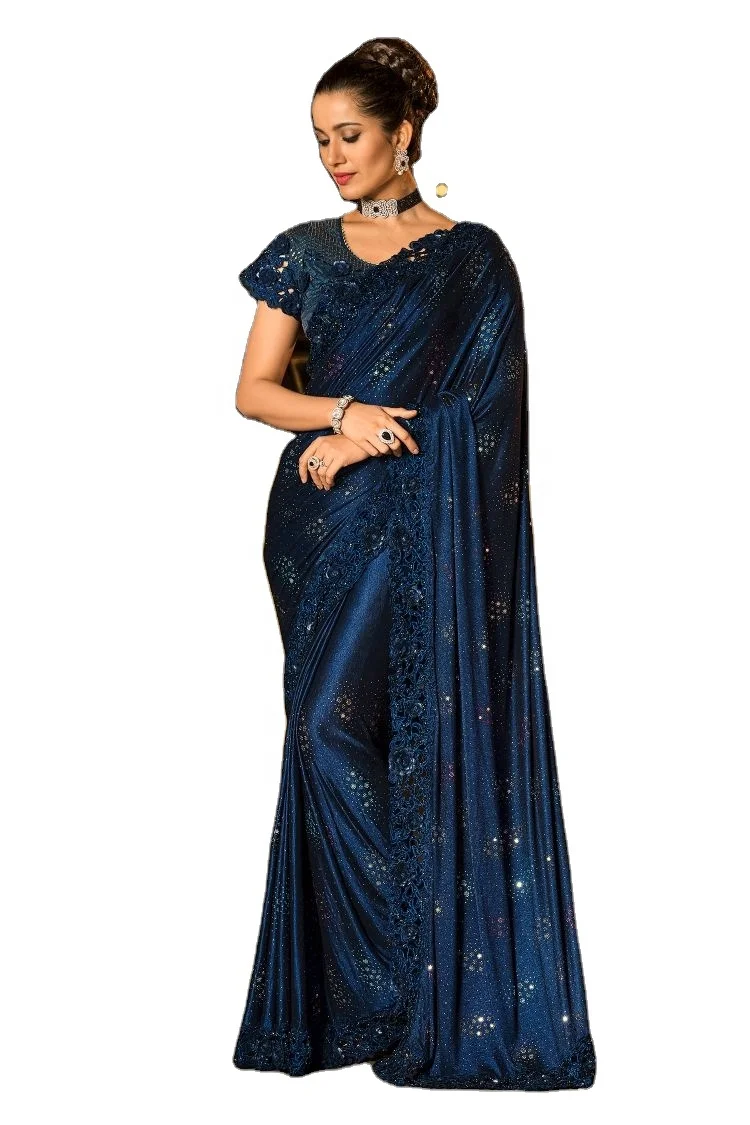 Indian Style Designer Ruffle Sarees for Ladies Wear with at Best Wholesale Price from India
