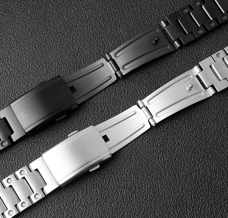 Stainless Steel Metal Business Watch Band For Casio Watch