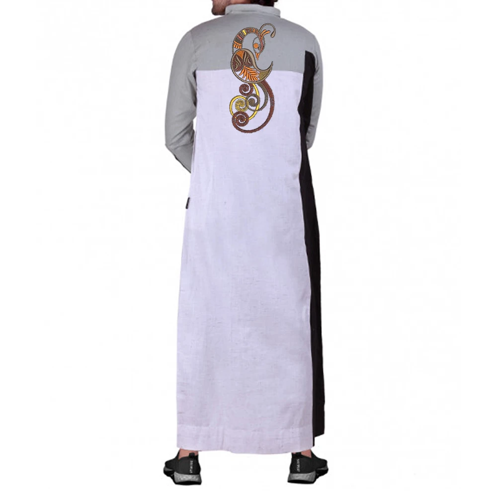 Branded Wholesale Islamic Abayas Muslim Clothing Mens Qamis Kaftan Jubba Dressed High Quality Arabic Thobes For Boys