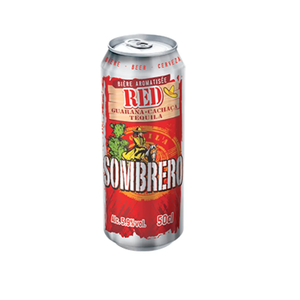 Smooth and Pure Taste Genuine Quality Sombrero Red French Beer in Can of 50CL for Wholesale Purchasers