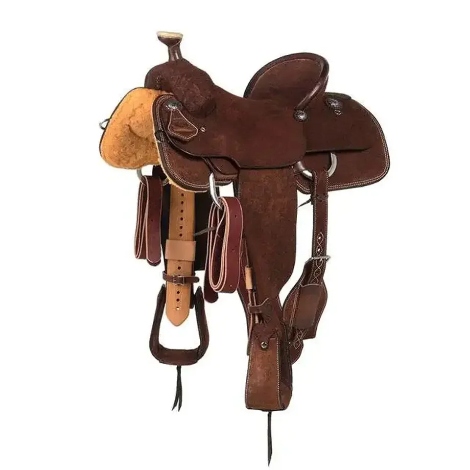 Western Leather Horse Saddle Best Quality Pleasure Trail Horse Saddle custom made horse saddle set