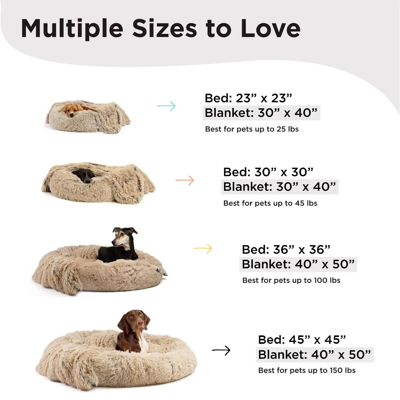 Relaxlines small dog waterproof plush bed pet kennel soft and comfortable cat and dog bed round donut dog bed