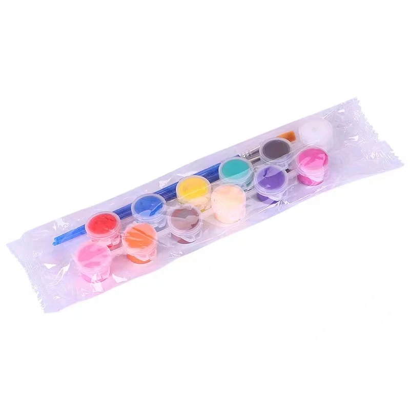 Acrylic paint 3ml12 Color suit wholesale plaster doll kite art painting acrylic pigment strip wholesale