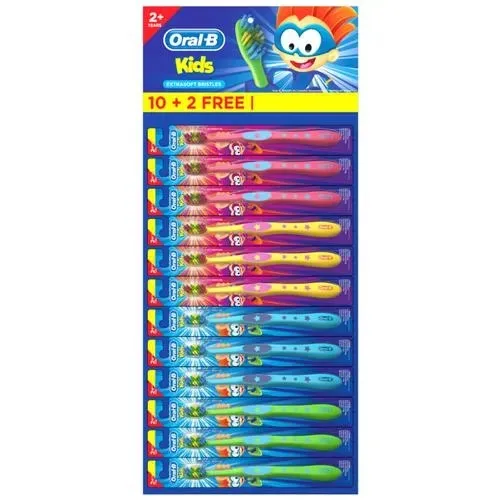 Or al B Kids 10+2 Free (12x24) Toothbrush effective for kids Oral Care at home as it keeps teeth clean