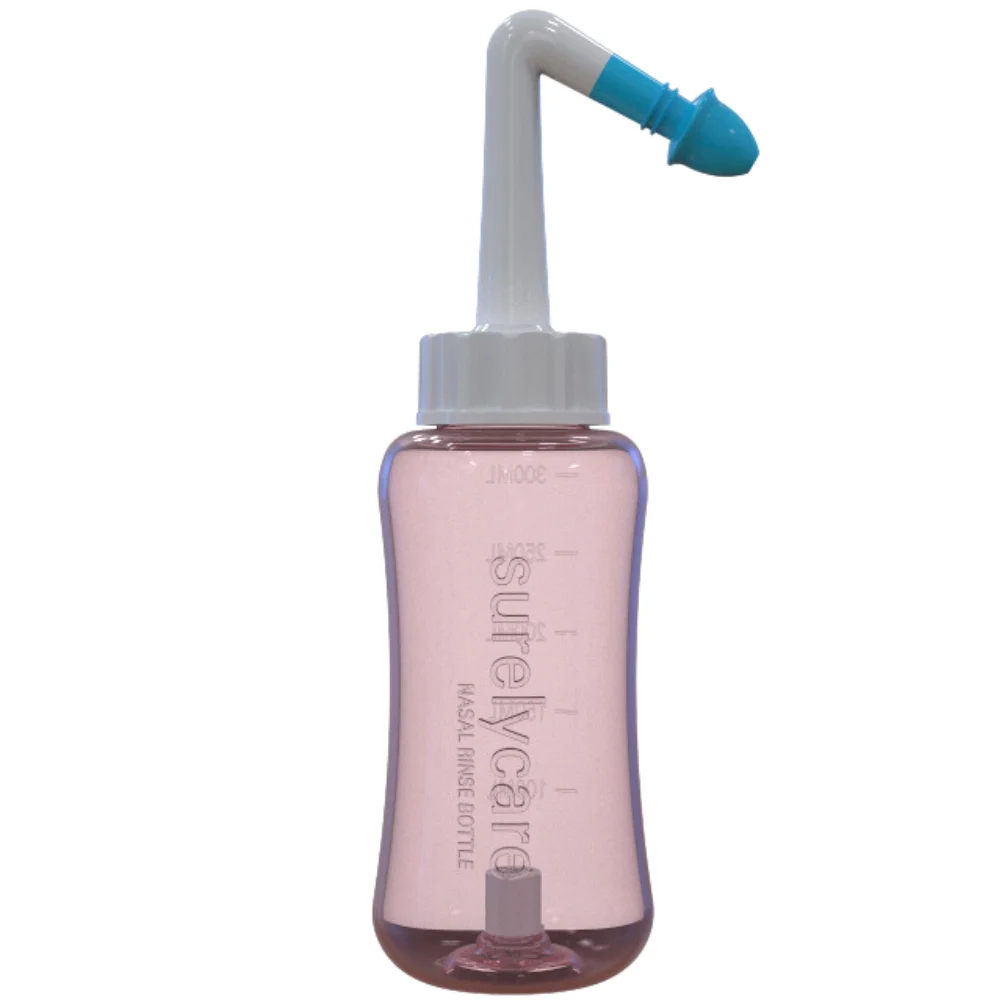 Home Use Nasal Washer Manual Nasal Irrigator 300ml water bottle nasal cannula for family