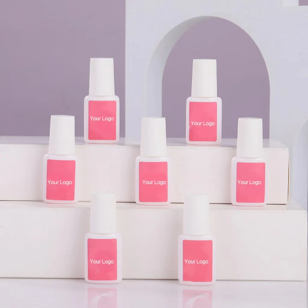 Private Label Custom False Glitter Tips Nail Care Tools Fast Drying Polish Nail Glue For Press On Nails