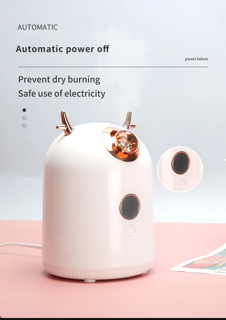 Mini Electric Household Hot Mister Nano Spray Spa Facial Customized Vaporizer Steamer