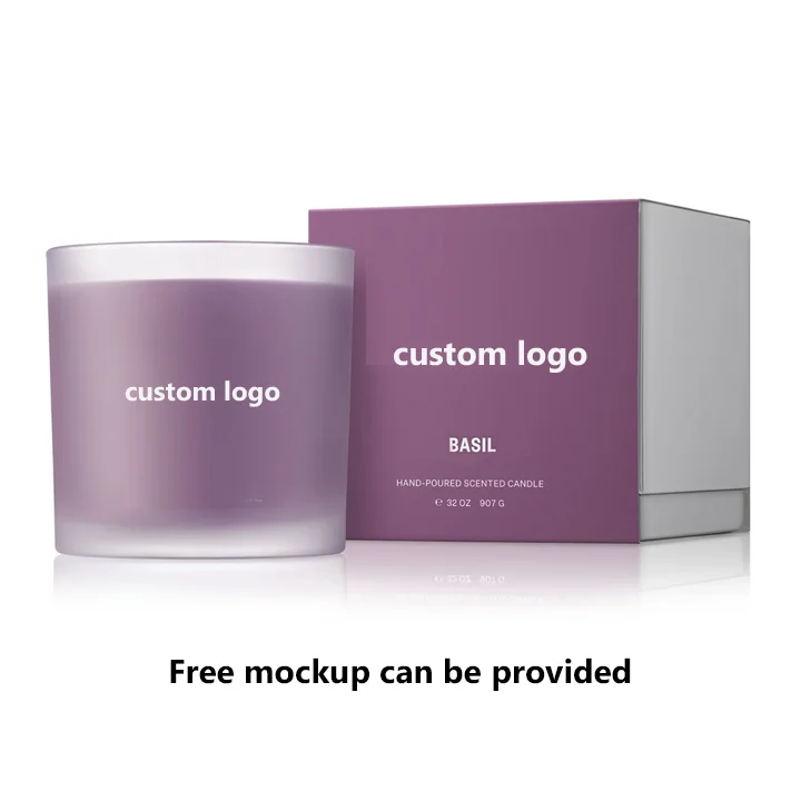 custom logo packaging OEM ODM wholesale luxury  in bulk buy private label  in glass jar soy wax scented candles gift set