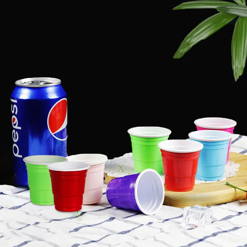 Luxury American Red Personalized Small Plastic Cake Supplies Christmas Disposable Glass Party Paper Cup