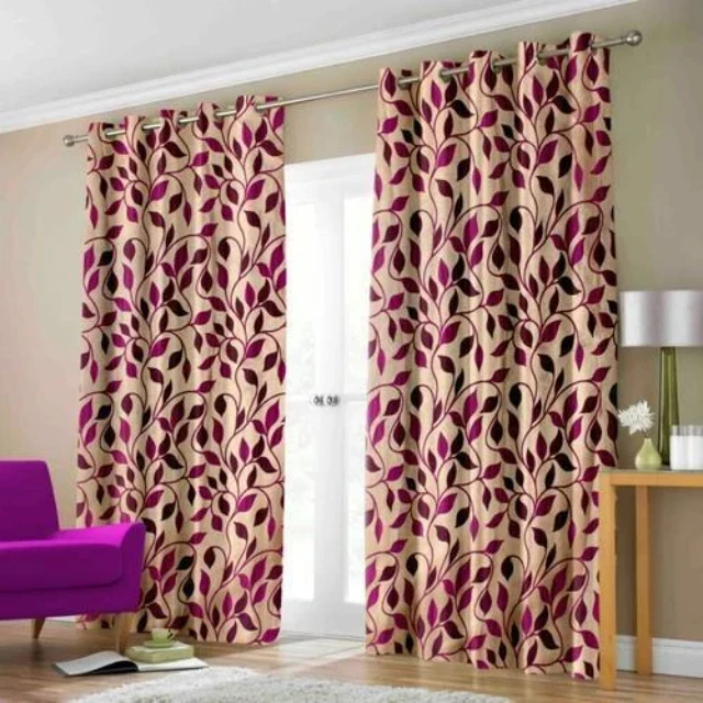 Factory supply High Quality KVR Curtains for Livining Room Semi Tulle Curtain fDVor Bedroom Flower Pattern Voile for Home