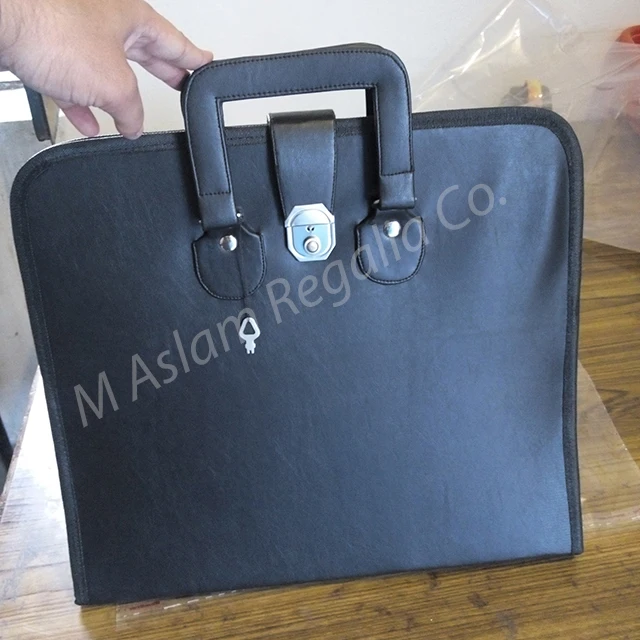 Masonic Knight Templar Hard Case | Leather Bag for knight templar kit