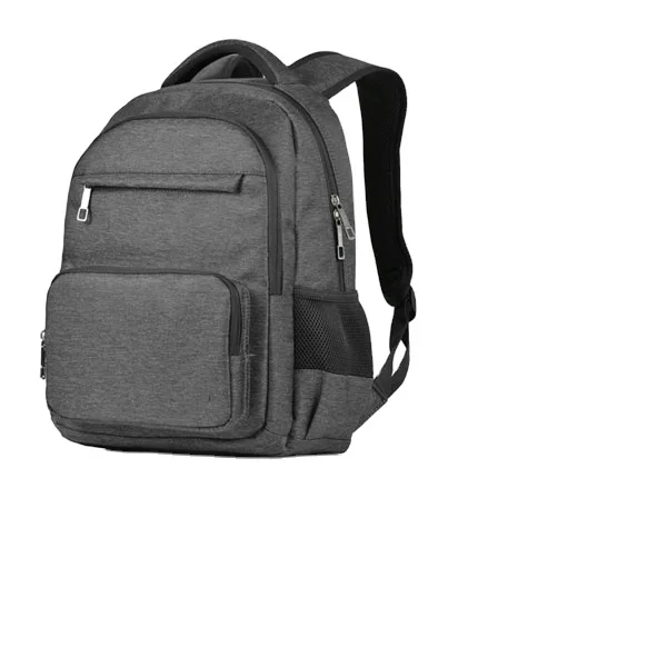Polyester Unisex Zipper Soft Handle Outdoor Arcuate Shoulder Strap 15 Inches Multi-function Laptop Backpack