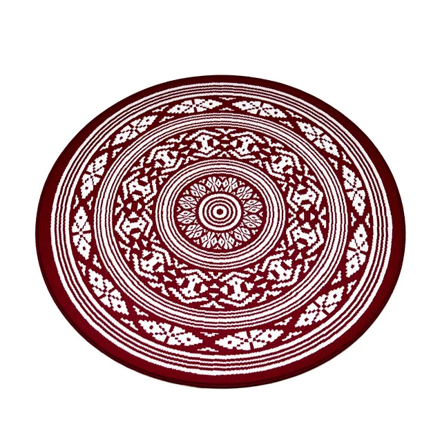 Round centerpiece on the table For fashionable desk decoration Hakata textile Outer: 100% polyester, Inner: synthetic leather