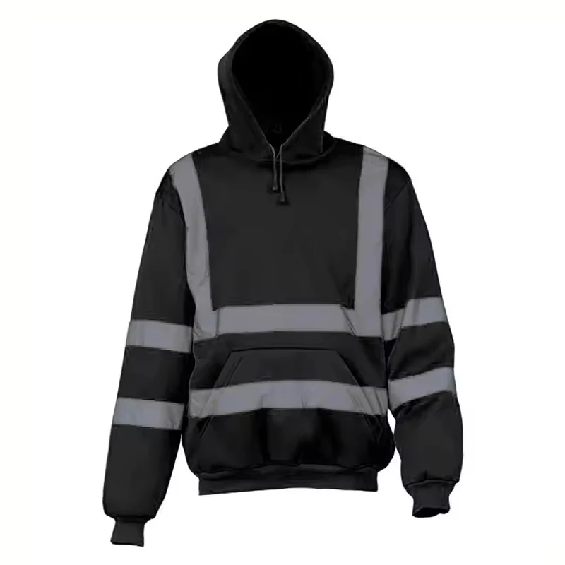 High Visibility Reflective Safety Clothing Hoodie High Quality Fabric Use Men Safety Work Wear Hoodie