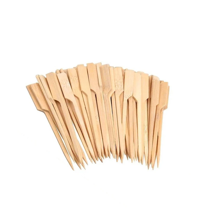 Reasonable Price Bamboo flag Skewer Barbecue Tools Fruit Stick BBQ Skewer Maker For Party Use For Sale