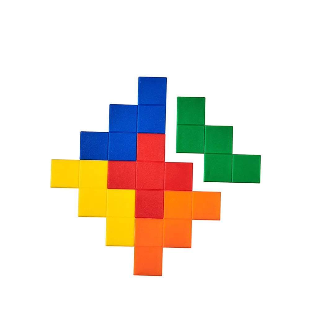 Rainbow Pentominoes Set Montessori Educational Game 18 Months Featuring Unicorn S Wholesome Boys Girls Includes Light Math