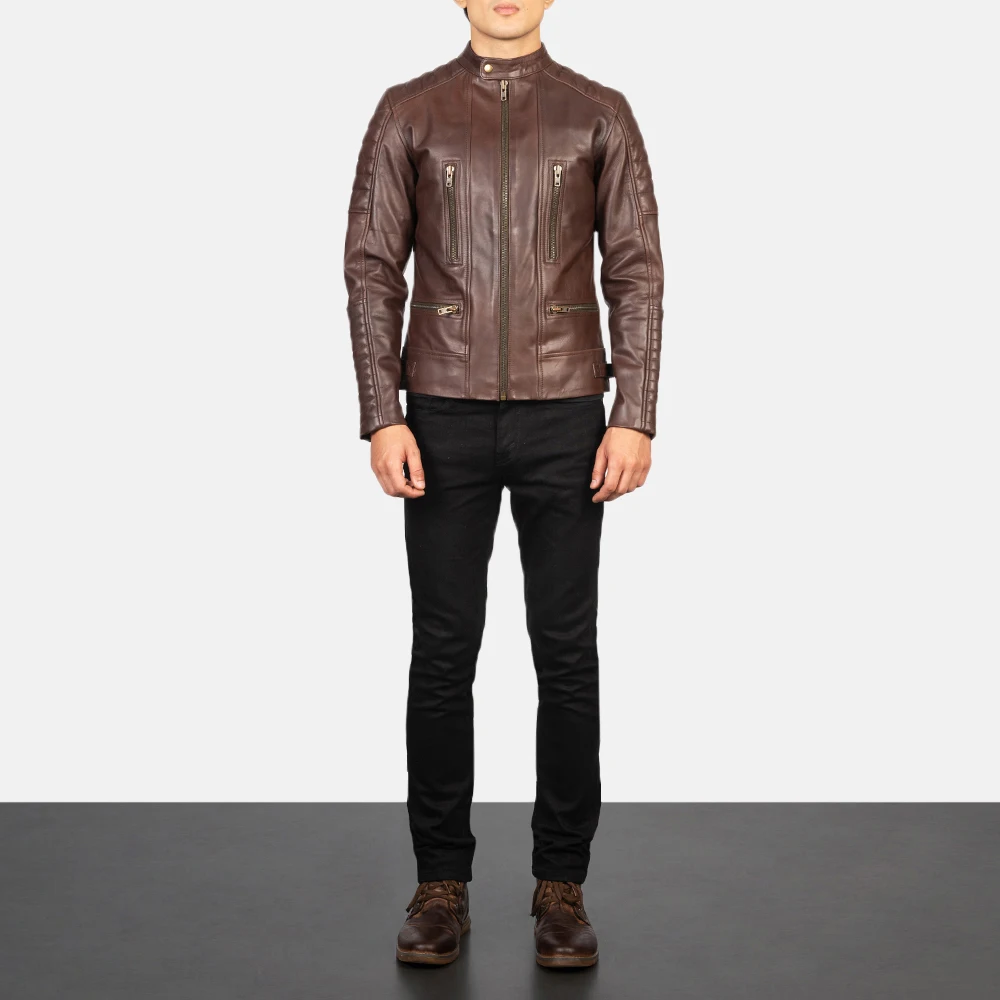 Long Sleeves Latest Style Leather Jacket New Men Jacket Spring Fall Soft Leather Jacket For Men