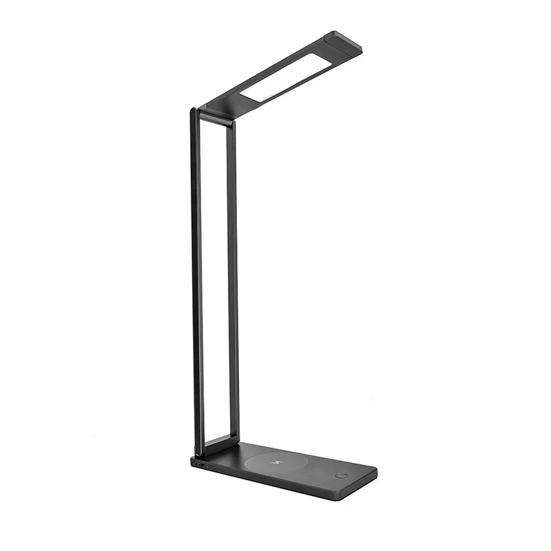 LED  home office reading light Foldable Desk Lamp with Built-in Wireless Charging Pad