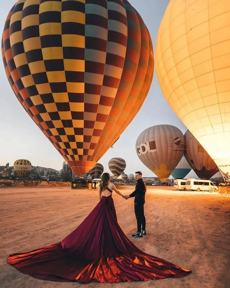 Flowy Flying Dress For Women Maternity Long Dress Beach Pre Wedding Photoshoot Dress